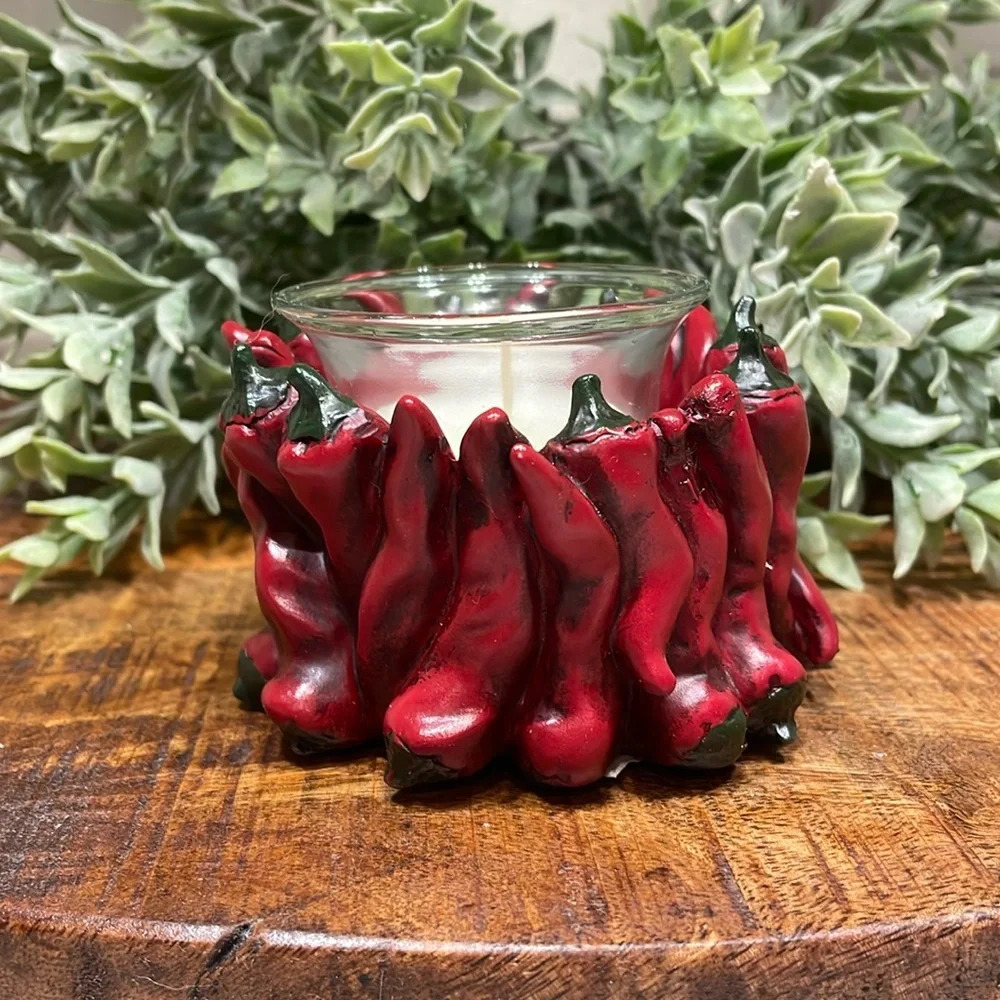 Chili 🌶️ Pepper Votive Candle Holder Never Used